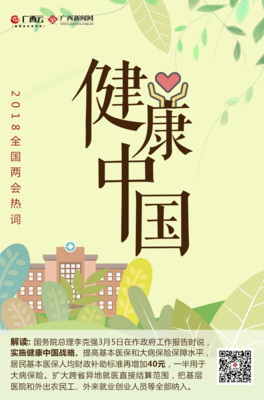 “健康中國”引領新時代 2018全國兩會中的健康民生藍圖